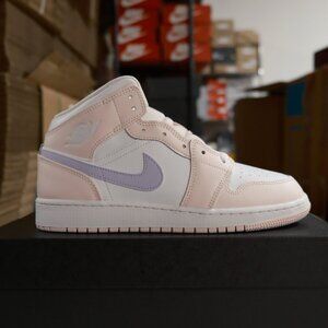 Nike Air Jordan 1 Mid Pink Wash FD8780-601 Grade School Size 7Y/8.5W